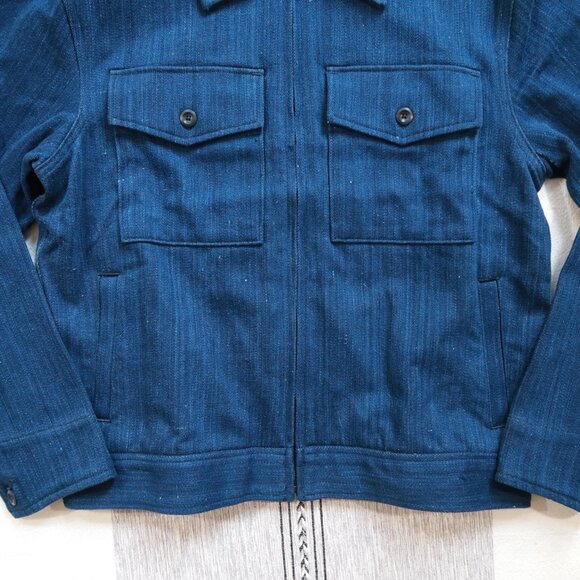 Patagonia Organic Cotton Station Jacket Indigo Blue | Medium - Picture 3 of 8